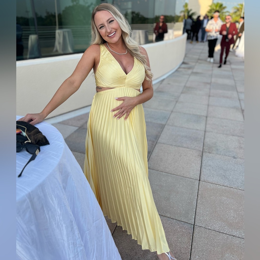 Yellow formal dress